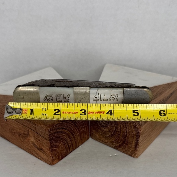 Antique JEWISH JUDAICA KNIFE - SHABBAT KODESH KARLSBAD GERMANY - Picture 7 of 10